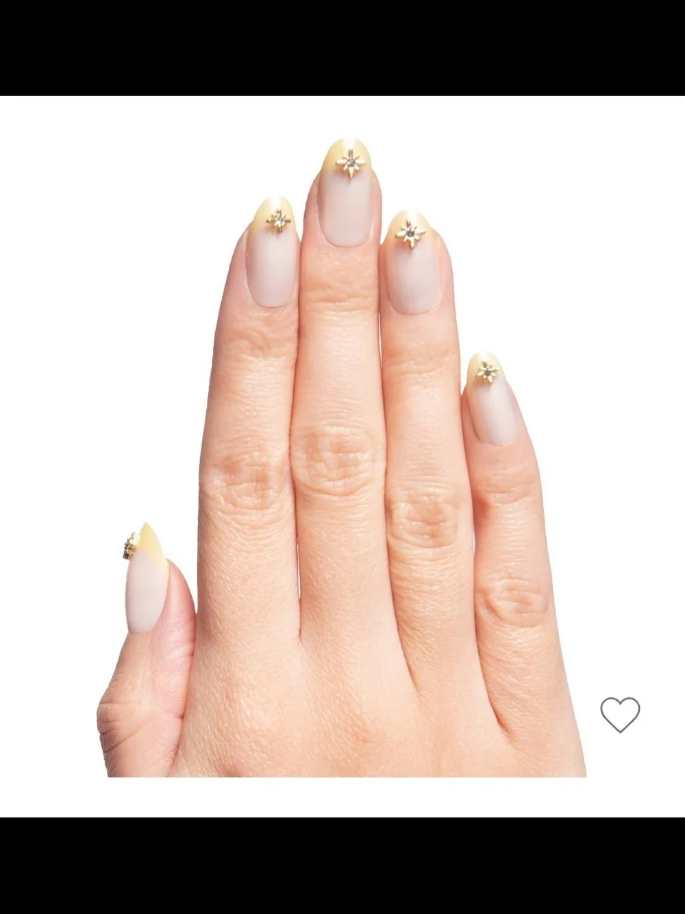 Olive & June Maximalist Starburst Gem Press On Nails Medium Oval Glazed Butter